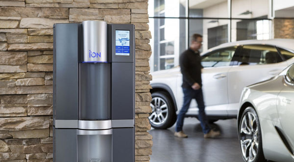 ION leidingwaterkoeler, staande waterkoeler, tafelmodel waterkoeler, waterkoeler kantoor, energiezuinige waterkoeler