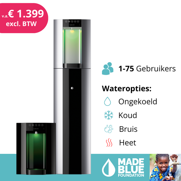 Leidingwaterkoeler Habit Excellent (B&O E6), waterkoeler, watercooler, tafelmodel waterkoeler, staande waterkoeler, waterkoeler waterleiding, design watercooler