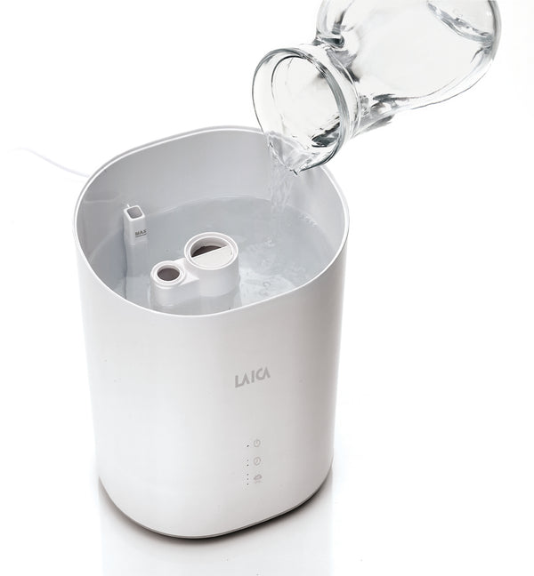 Laica HI3020 gecombineerde stoom/ultrasone luchtbevochtiger - 3 liter - bevochtiger met nachtmodus