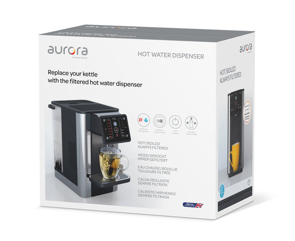 heetwaterdispenser met filter, Aqua Optima Aurora HOT heet water dispenser, beste heetwaterdispenser, heetwater dispenser, heet waterdispenser,  heetwatertap