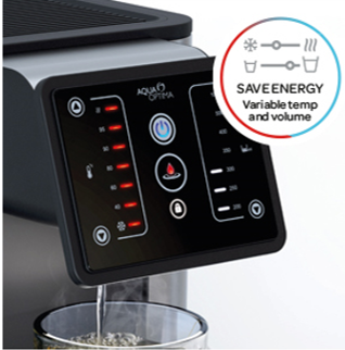 heet en koud water dispenser, Aqua Optima Aurora 3-in-1 koud en heet water dispenser, beste heetwaterdispenser met filter, waterkoeler thuis, heetwatertap, heetwaterkraan, heetwater dispenser