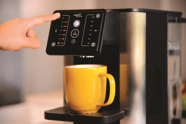 heet en koud water dispenser, Aqua Optima Aurora 3-in-1 koud en heet water dispenser, beste heetwaterdispenser met filter, waterkoeler thuis, heetwatertap, heetwaterkraan, heetwater dispenser