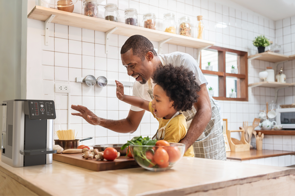 heet en koud water dispenser, Aqua Optima Aurora 3-in-1 koud en heet water dispenser, beste heetwaterdispenser met filter, waterkoeler thuis, heetwatertap, heetwaterkraan, heetwater dispenser