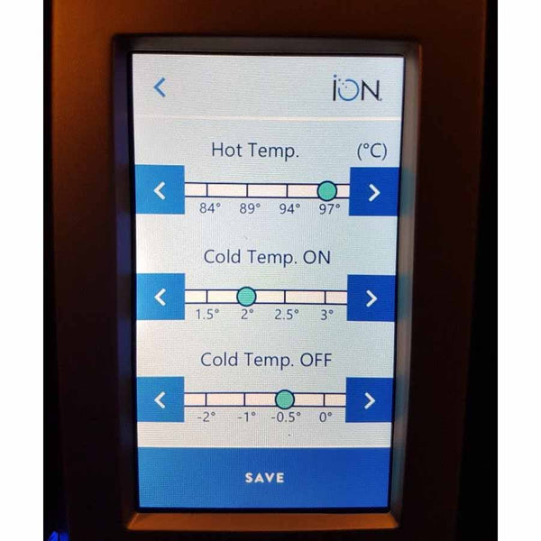 ION leidingwaterkoeler, staande waterkoeler, tafelmodel waterkoeler, waterkoeler kantoor, energiezuinige waterkoeler