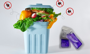 geur afvalbak, bestrijding fruitvliegjes, tegen fruitvliegen, fruitvliegen wegjagen