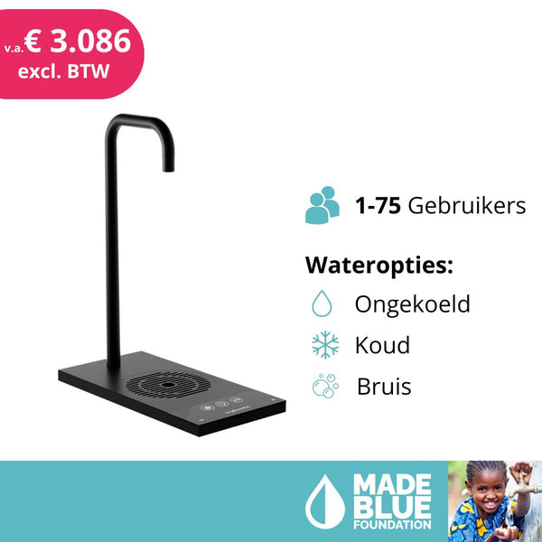 Habit Tap T2 OPBOUW waterttap met energiezuinige inbouw waterkoeler | 1 tot 75 gebruikers ( 50 of 80 liter / uur)