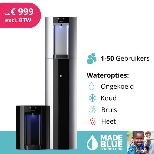 Leidingwaterkoeler Habit Premium koud/kamer/bruis en/of heet water | 1 tot 50 gebruikers (50 liter / uur)