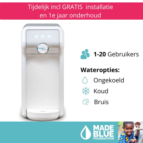 Leidingwaterkoeler Habit Compact koud/kamer of koud/kamer/bruis | 1 tot 20 gebruikers (18,5 liter / uur) (kopie)
