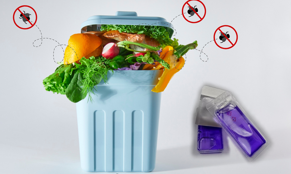 bestrijding fruitvliegjes, anti fruitvlieg, fruitvlieg verjagen, geuroverlast afvalbak, stank afvalbak