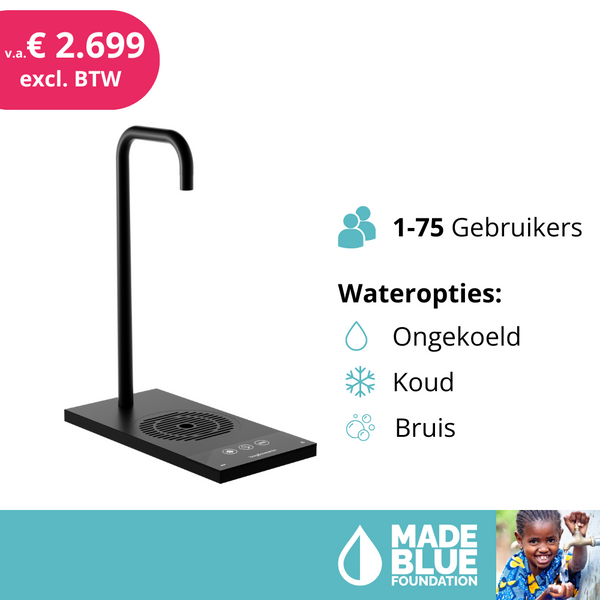 Inbouw waterkoeler Habit Tap Pro (B&O T2) monofit | 50 of 80 L/UUR, horeca waterkoeler, watertap, waterdispenser, inbouw watertap