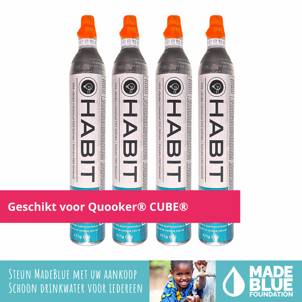 SodaTASTE CO2-cilinders kopen 2-pack (reservecilinder) voor bruiswatertoestellen, Classic, voor maximaal 120 liter bruiswater