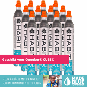 Set van 12 x Habit CO2 cilinders: voordelig alternatief voor uw Quooker® CO2 cilinder