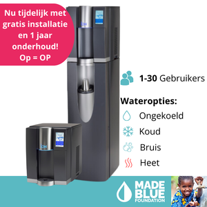 Professionele ION waterkoeler met koud heet en bruiswater