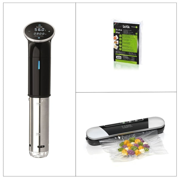 Sous vide koken startersset - basic, sous vide koken, sous-vide koker, slowcooker, vacuümkoken
