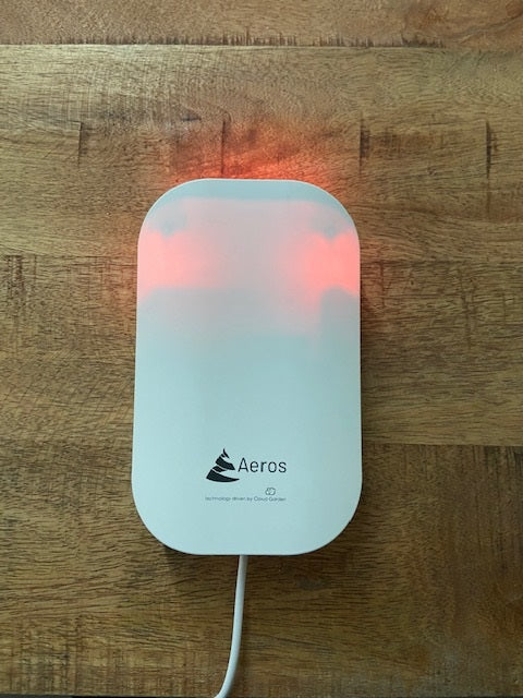 Aeros Pro fijnstofmeter, professionele luchtkwaliteitsmeter fijnstof, luchtkwaliteitmeter, co2 en fijnstofmeter, fijnstof meten, fijnstof sensor