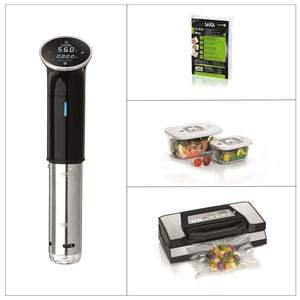 Sous vide koken startersset - deluxe, sous vide koken, sous-vide koker, slowcooker, vacuümkoken