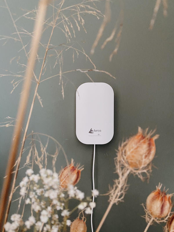 Aeros Standard luchtkwaliteitsmeter voor CO2 en TVOC - co2 meter met stoplicht, alarm en handige app