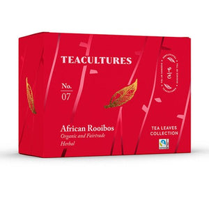 Tea Cultures Thee Organic African Rooibos - 25 x 2 gram - theezakjes voor 1 kop thee - biologisch en fairtrade - Rooibos thee