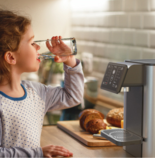 Aqua Optima Aurora 3-in-1 watertap: waterkoker, waterkoeler en waterfilterkan in 1! | Tap in 30 seconden koud, warm of kokend water, heetwatertap, koken water kraan