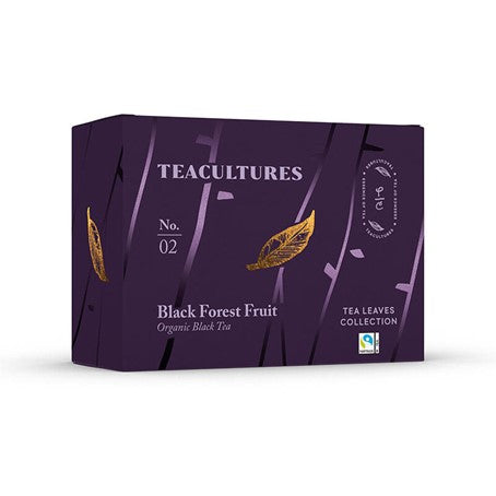 Tea Cultures Thee Organic Black Forest Fruit - 25 x 2 gram - theezakjes voor 1 kop thee - biologisch en fairtrade - zwarte thee - bosvruchten thee