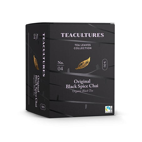 Tea Cultures Thee Organic Original Black Spice Chai - 25 x 2 gram - theezakjes voor 1 kop thee - biologisch en fairtrade thee - zwarte thee