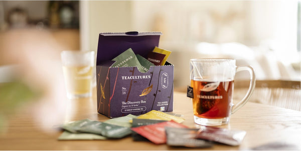 Tea Cultures proefpakket Thee - Organic Discovery box - 25 theezakjes voor 1 kop thee - 15 verschillende smaken proberen - biologisch en fairtrade