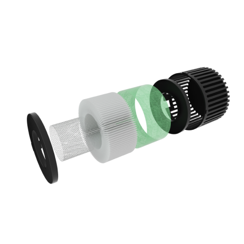 Habit Airflow-UV handdroger / incl automatische luchtreiniging van de ruimte | Handendroger en luchtreiniger in 1