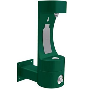 EZH2O Watertappunt buiten Wandmodel / Outdoor waterfles vulstation, groen