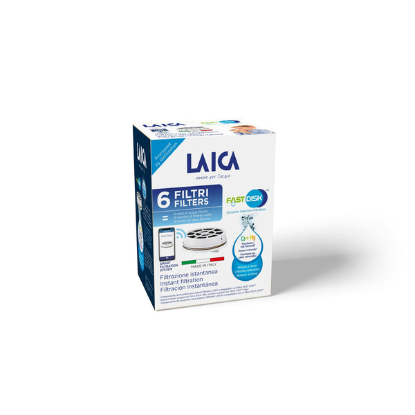 Set van 6 x Laica Fast Disk waterfilter