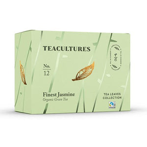 Tea Cultures Thee Organic Finest Jasmine - 25 x 2 gram - theezakjes voor 1 kop thee - biologisch en fairtrade thee - groene jasmijn thee