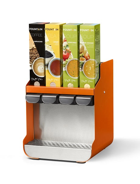 Fountain dispenser voor 4 dranken of soepen