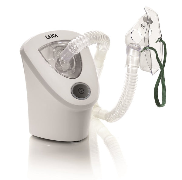 Laica ultrasone inhalator (MD6026P)- inhalatieapparaat voor kinderen en volwassenen - aerosoltoestel - helpt tegen luchtwegaandoeningen - incl. 2 mondstukken