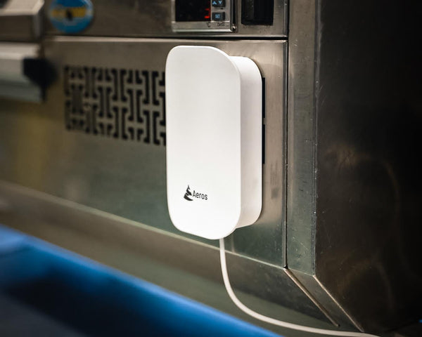 Aeros Standard luchtkwaliteitsmeter voor CO2 en TVOC - co2 meter met stoplicht, alarm en handige app