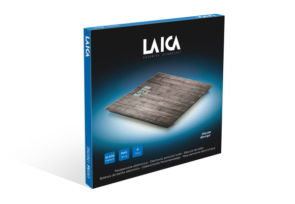 Laica digitale personenweegschaal (PS1065) tot 180kg - houtprint