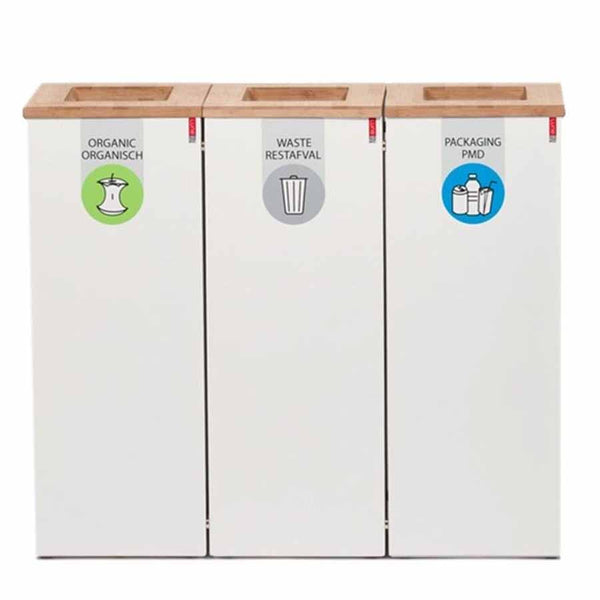 Trio afvalbak Paxa XL (3 x 90L) - drie afvalfracties