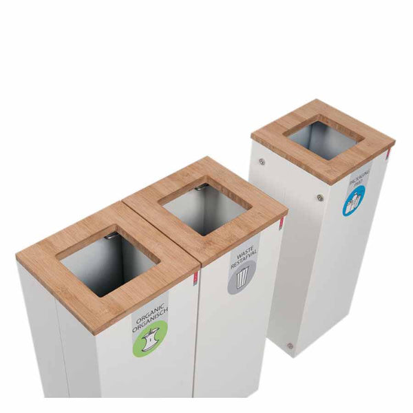 Trio afvalbak Paxa S (3 x 23L) - drie afvalfracties