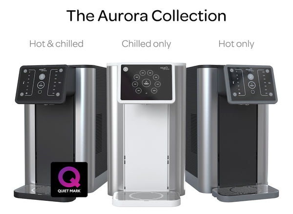 Aqua Optima Aurora 3-in-1 waterdispenser: heetwaterdispenser, waterkoeler en waterfilterkan in 1! | In 30 seconden koud, warm & kokend gefilterd water