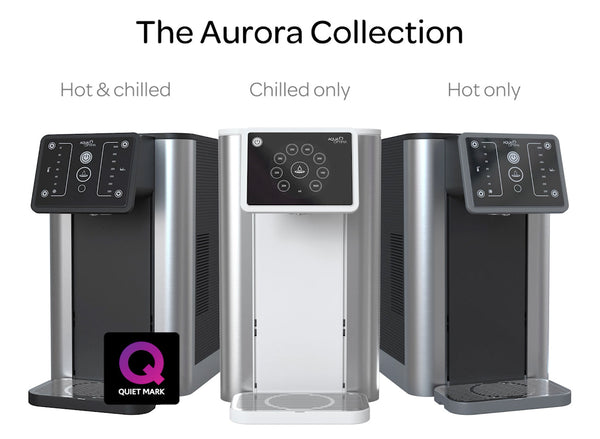 Aqua Optima Aurora heetwater tap met doseersysteem, Aqua Optima Aurora watertaps collectie lineup