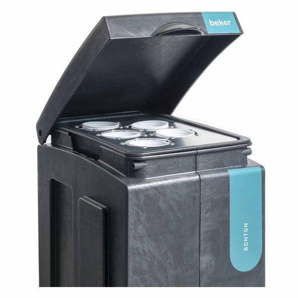 Trio Afvalbak afvalscheiding BonTon - drie afvalfracties (3 x 70 L, Rest, Papier en GFT) | Gerecycled materiaal