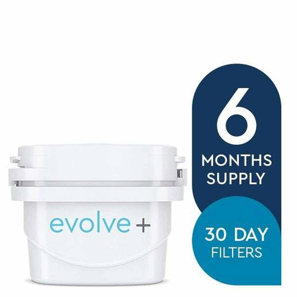 Waterfilterkan Aqua Optima Liscia met 6 x Evolve+ waterfilter | 2,5 liter