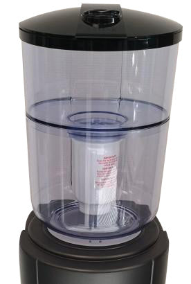 fleswaterkoeler, Habit Green Line Basic fleswaterkoeler, incl. navulbaar waterfiltervat en cupdispenser, waterkoeler met watervat
