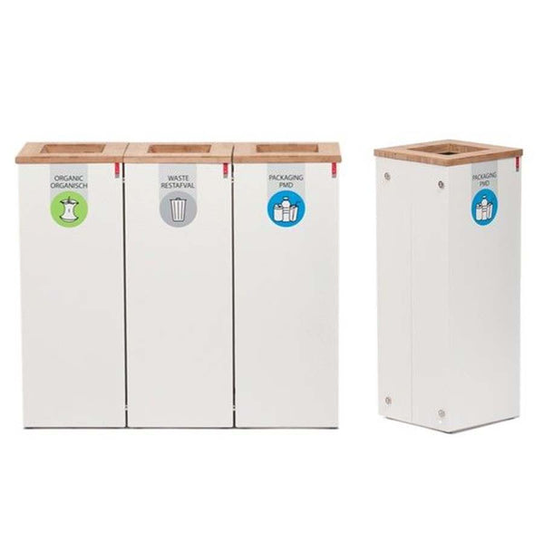 Quattro afvalbak Paxa L (4 x 65L) - vier afvalfracties