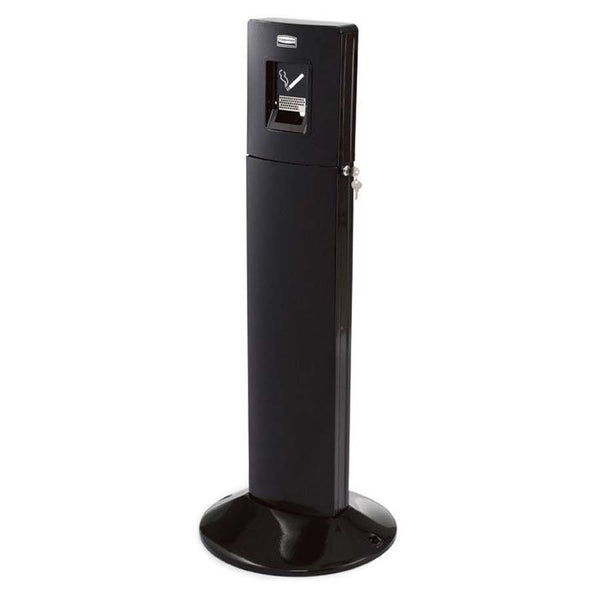 Staande asbak Metropolitan Rubbermaid, zwart